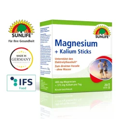 Sunlife Magnesium 400 mg + Kalium Sticks| New