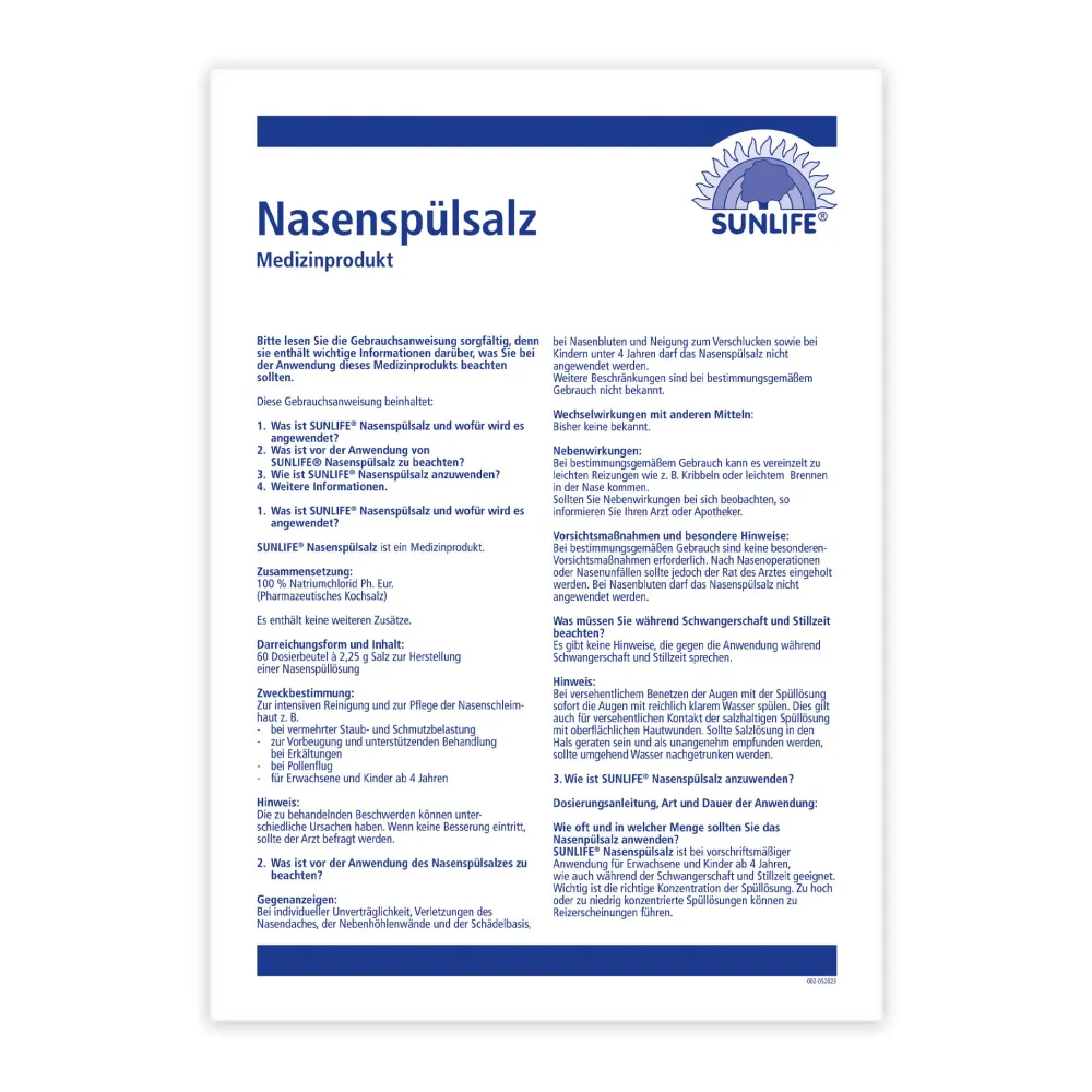 Sunlife Nasenspülsalz> Clearance