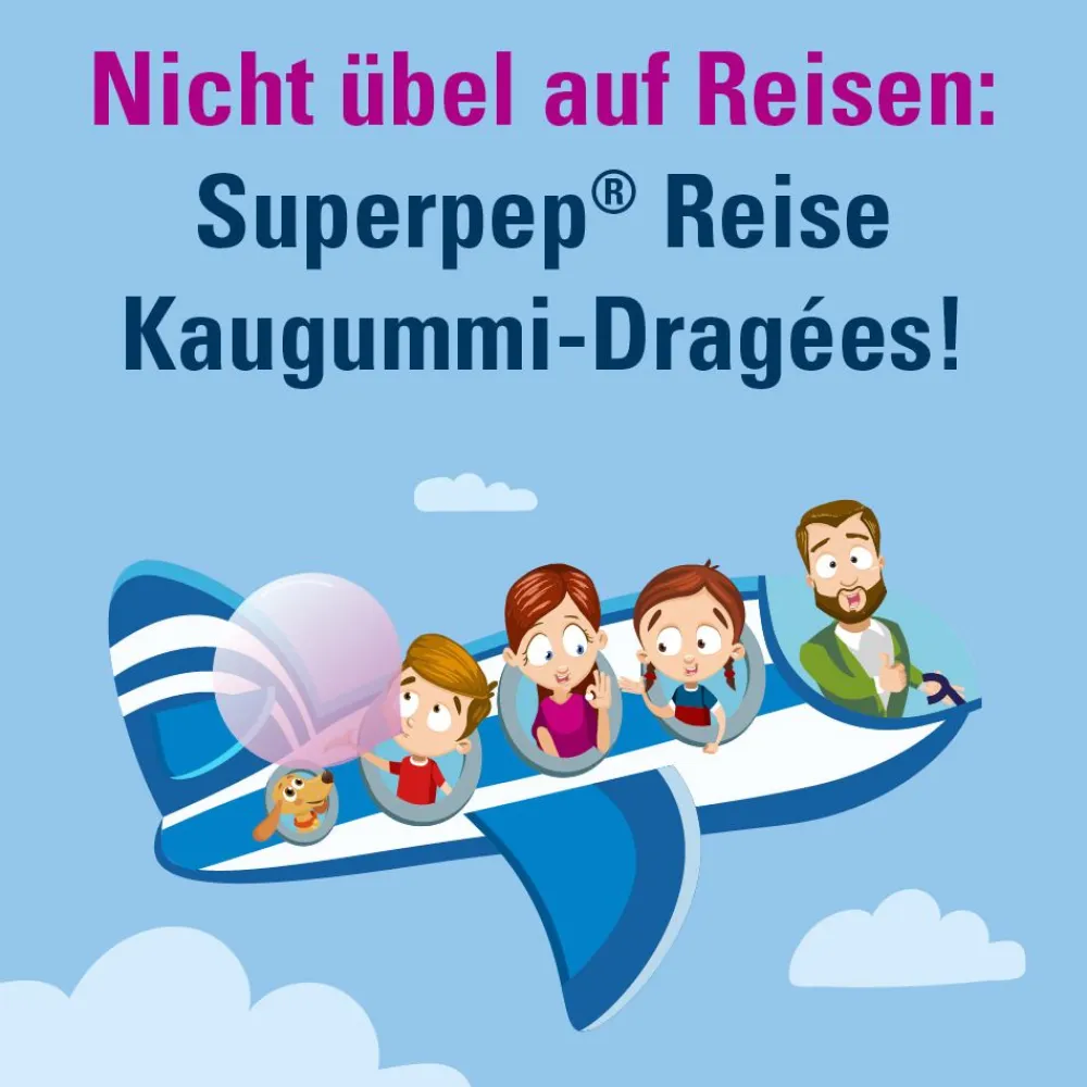 ® Reise Kaugummi Dragees 20 mg>Superpep Online