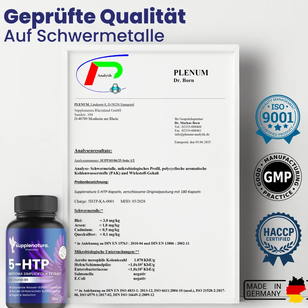 supplenatura Rheinland® 5-HTP mit Vitamin B6| Best