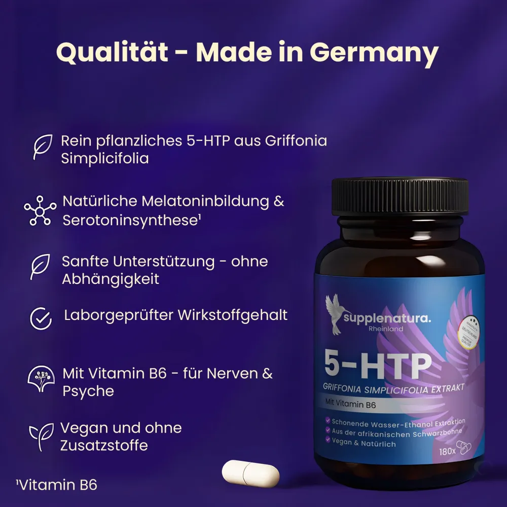 supplenatura Rheinland® 5-HTP mit Vitamin B6| Best
