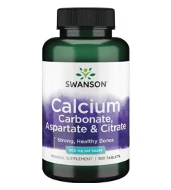 Swanson Calciumcarbonat, Aspartat und Citrat 500 mg| Sale