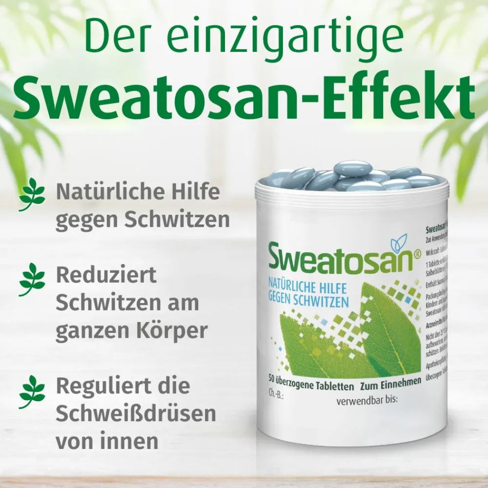 ® pflanzliches Arzneimittel gegen starkes Schwitzen|Sweatosan