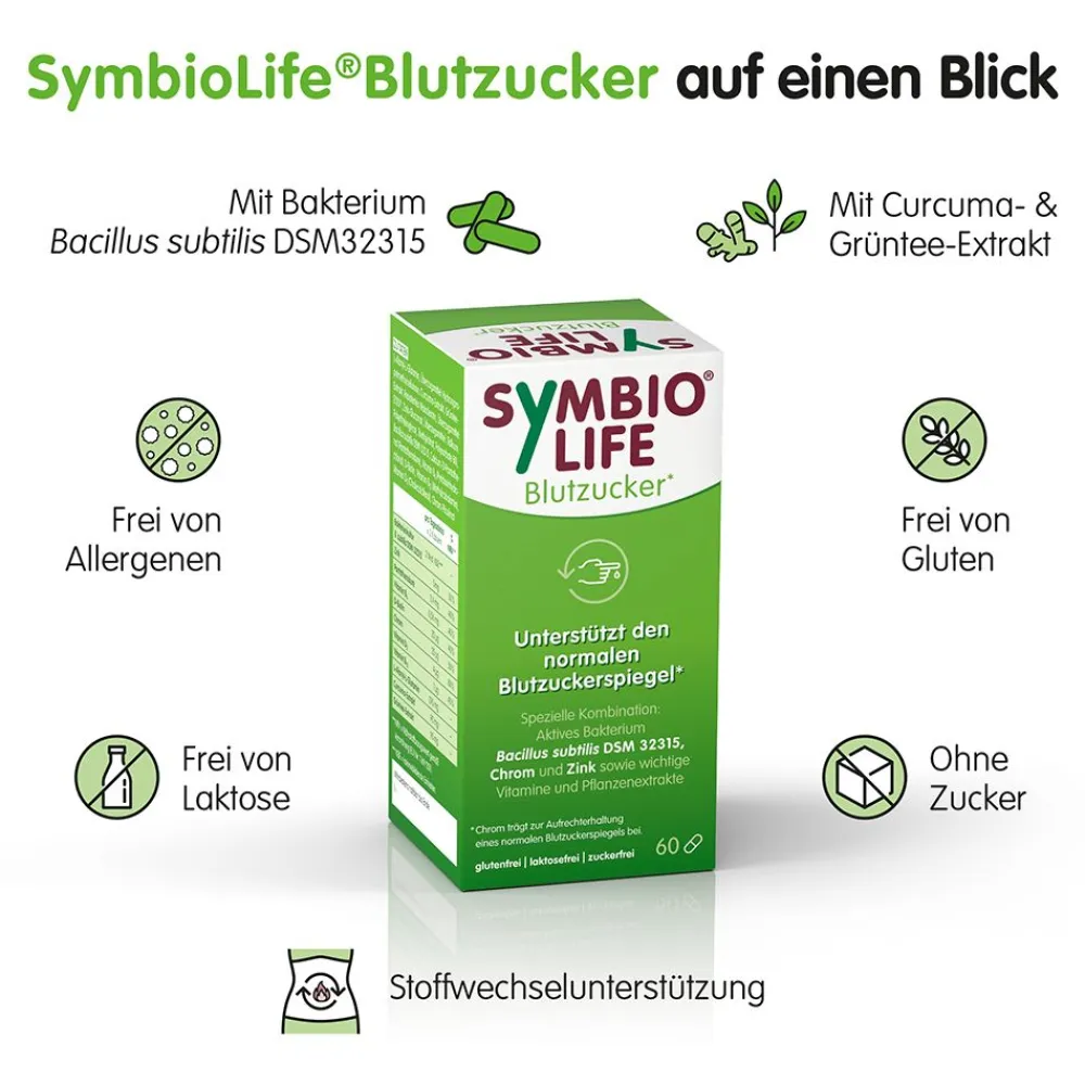 SYMBIOLIFE Blutzucker Bakterienstämme & Chrom> New