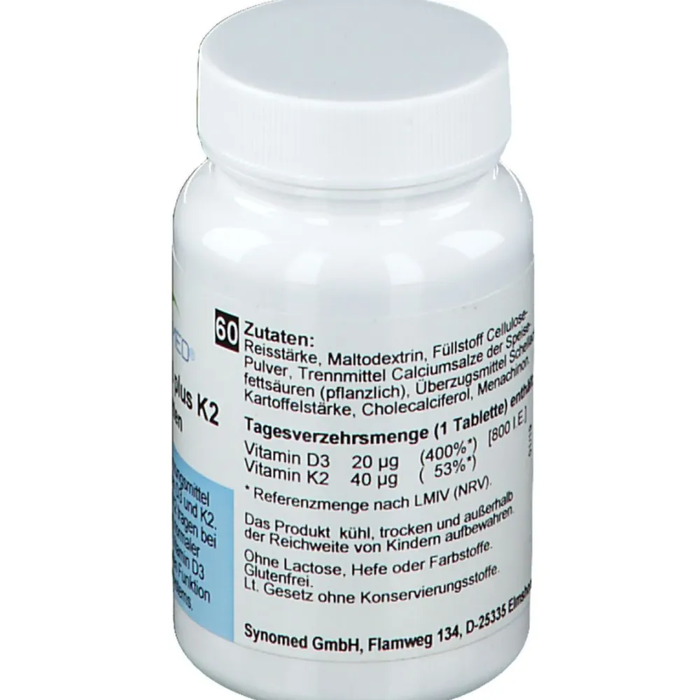 Vitamin D3 plus K2|Synomed Best