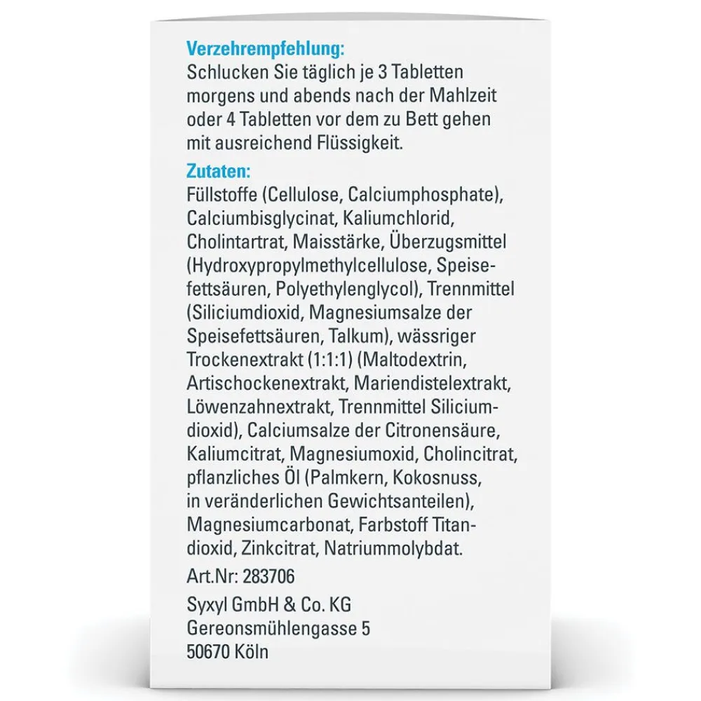 BASOSYX® HEPA mit Cholin, unterstützt die Leberfunktion zu erhalten>Syxyl Clearance