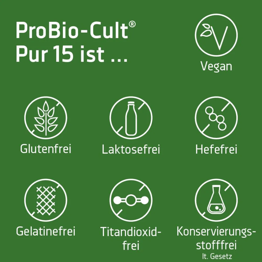 PROBIO-CULT® PUR 15, denn eine stabile Darmflora braucht Vielfalt.|Syxyl Discount