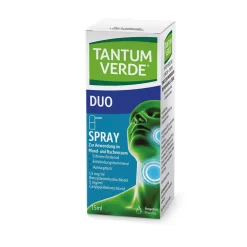 ® Duo 1,5 mg/ml + 5 mg/ml Spray zur Anwendung in der Mundhöhle, Lösung>Tantum Verde Clearance