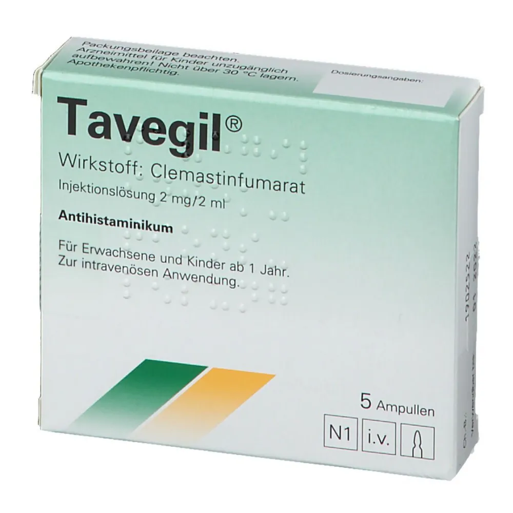Tavegil® Injektionslösung> Clearance