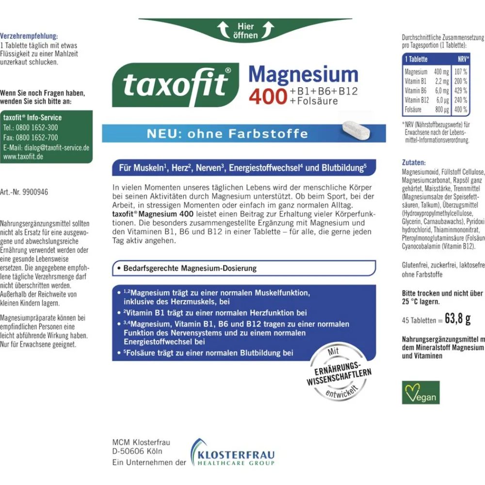 ® Magnesium 400|taxofit Discount