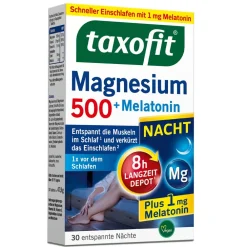® Magnesium 500 Nacht + Melatonin|taxofit Clearance