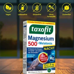 ® Magnesium 500 Nacht + Melatonin|taxofit Clearance