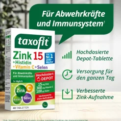® Zink 15 + Histidin + Vitamin C + Selen><noscript><img width=