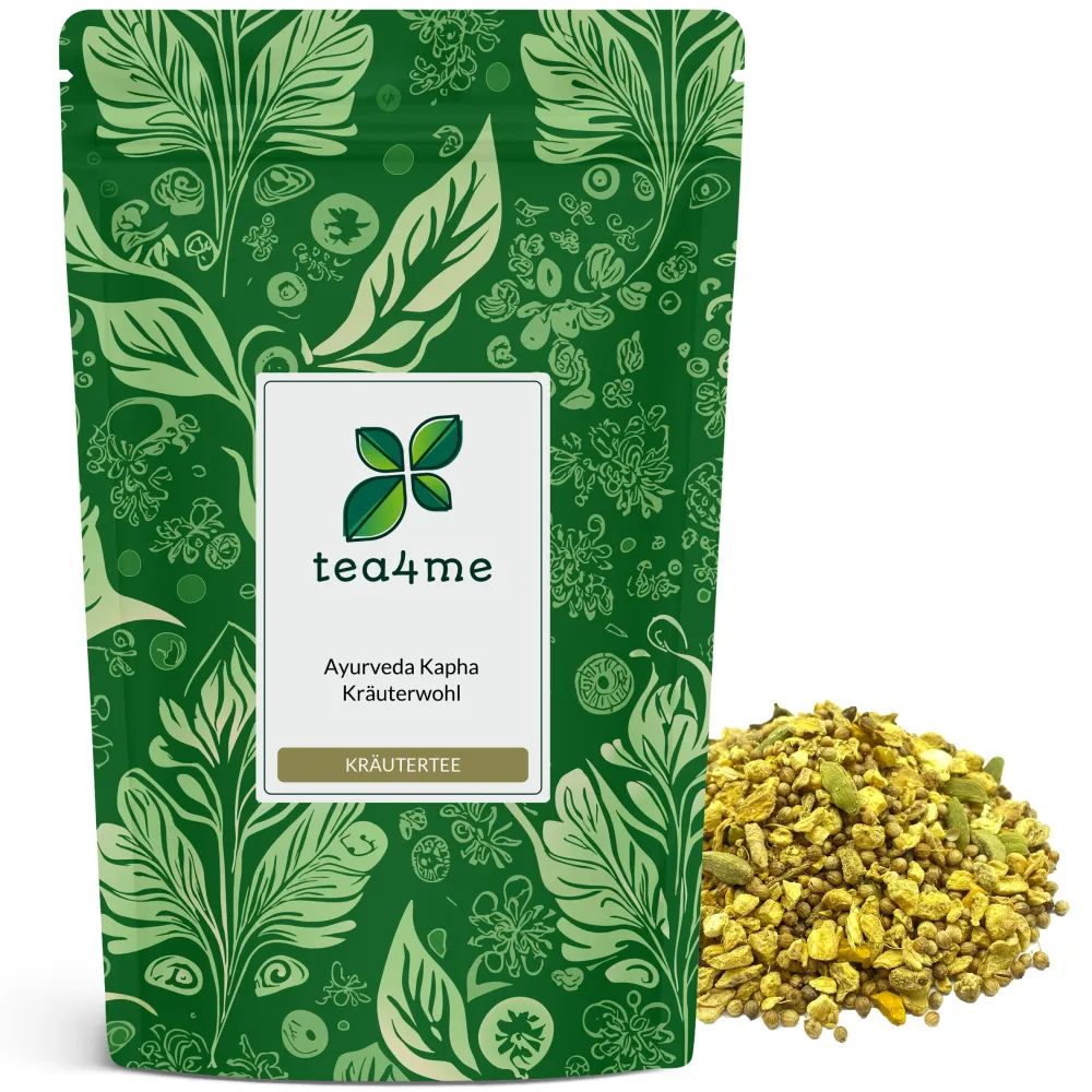 tea4me Ayurvedamischung Kapha Kräuterwohl Ayurvedatee mit Ingwer-Lakritz-Zimt-Geschmack| New