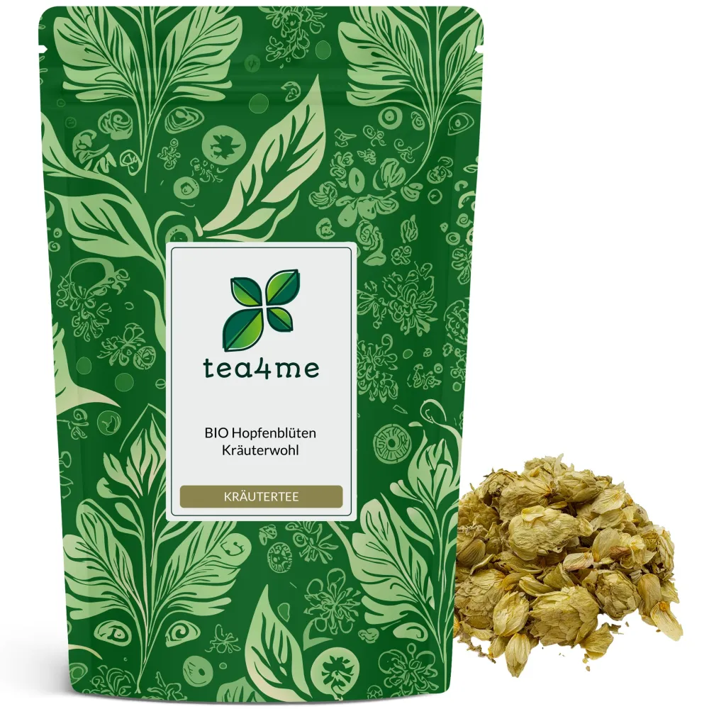 tea4me BIO Hopfenblüten (Hopfenzapfen Tee) Kräuterwohl> Online