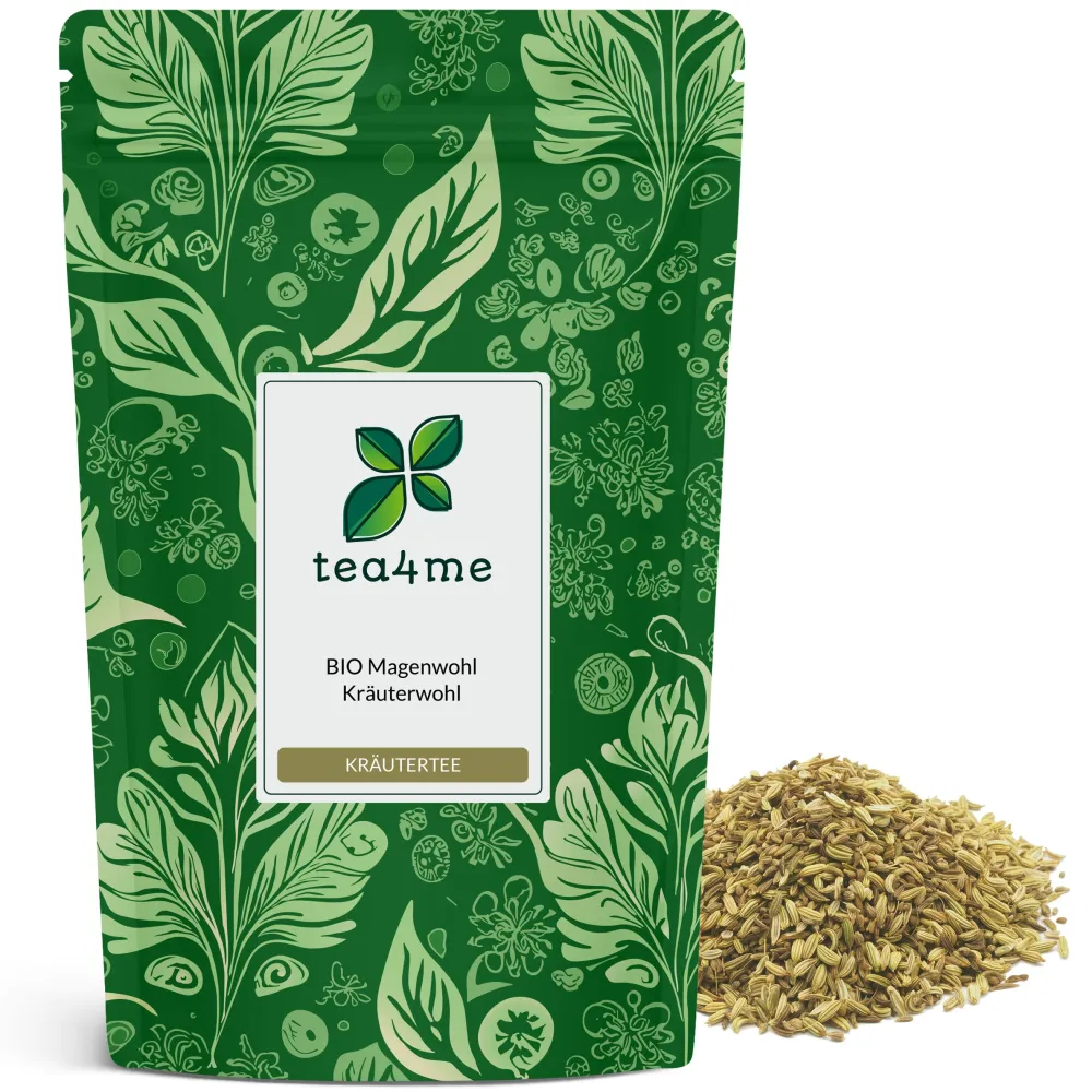 tea4me BIO Magenwohl Kräuterwohl Kräutertee mit Kümmel-Anis-Fenchel-Geschmack> Outlet