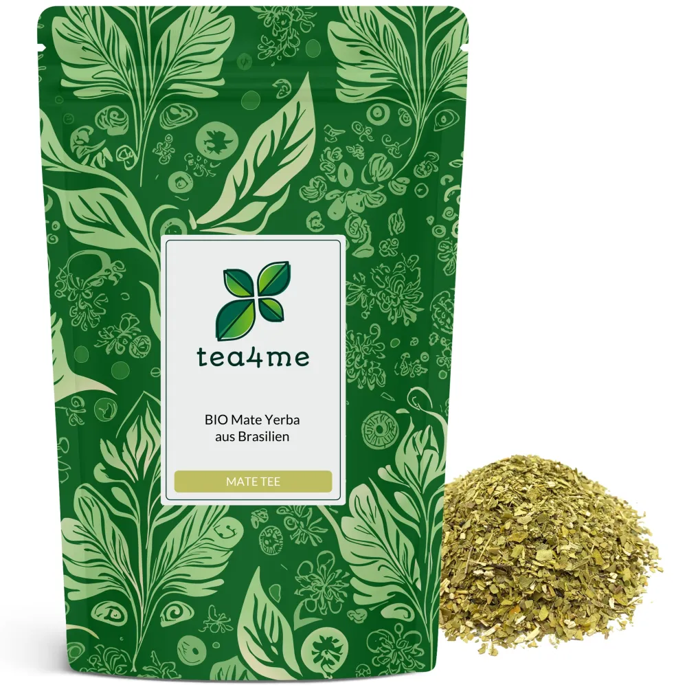tea4me BIO Mate Yerba grüner Matetee aus Brasilien> Hot