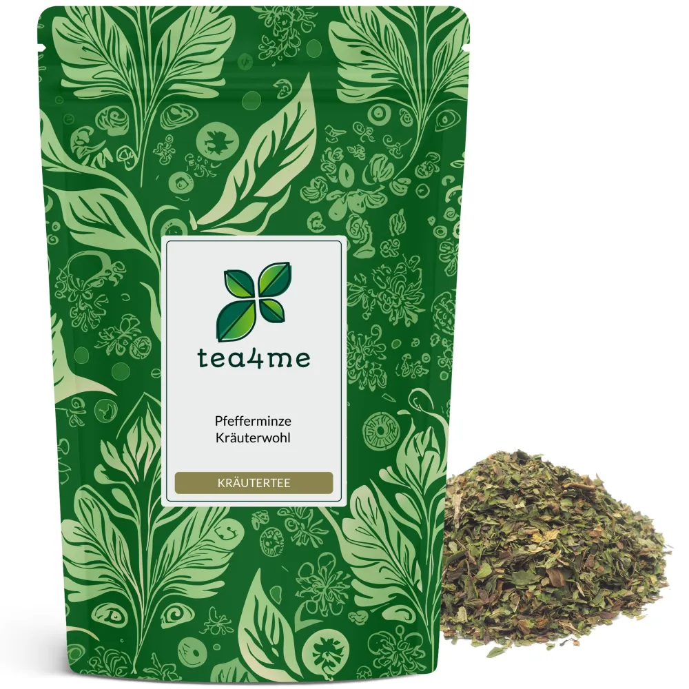 tea4me Pfefferminze Kräuterwohl mit intensivem Minze-Geschmack| New