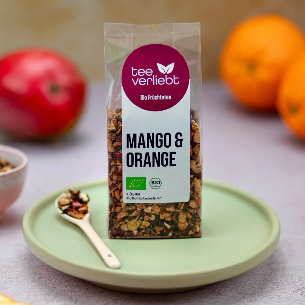 teeverliebt - Mango & Orange Bio loser Früchtetee| Clearance