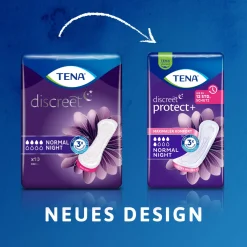 TENA Discreet Normal Night Inkontinenz Einlagen| New