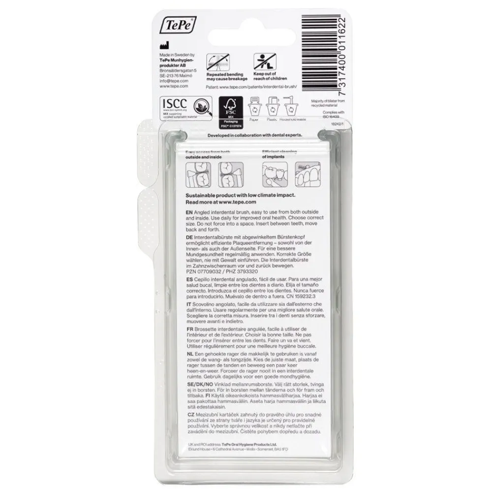 Angle Interdentalbürsten 0,8 mm grün>TePe Clearance