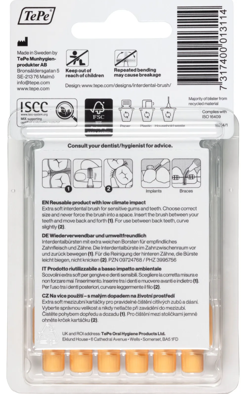 Interdentalbürste Extra Soft 0,45 - 0,7 mm|TePe New