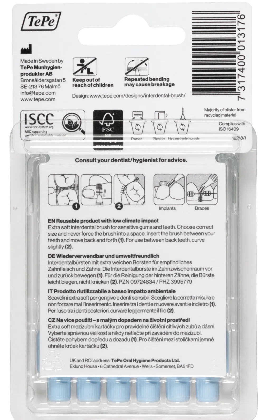 Interdentalbürste Extra Soft 0,6 - 1,1 mm blau>TePe Sale