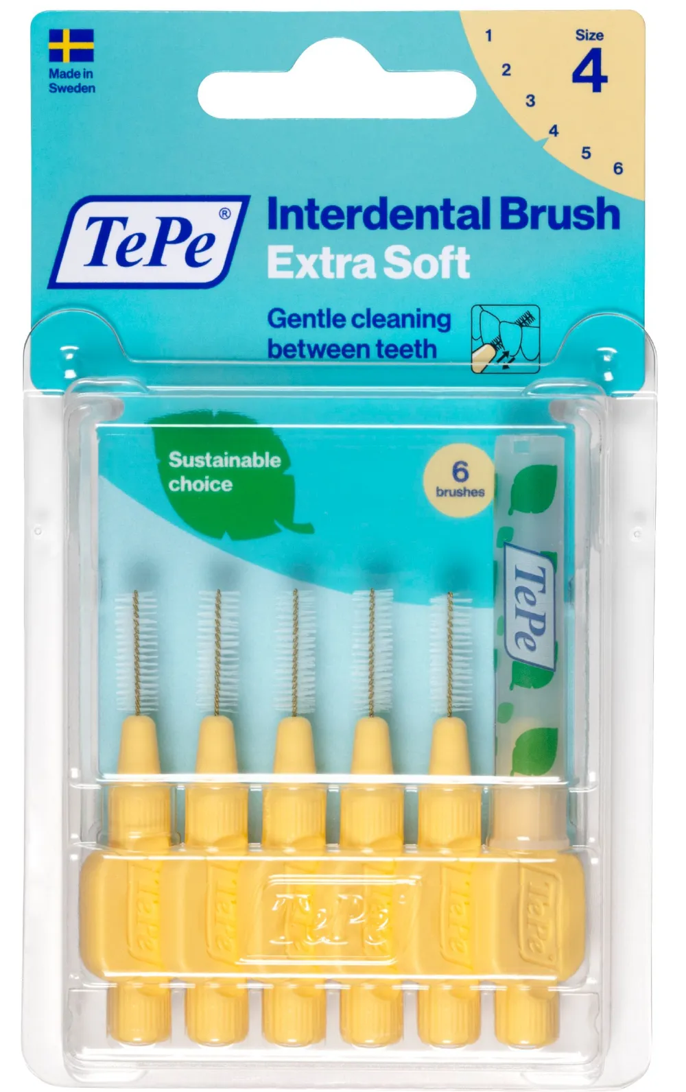Interdentalbürsten Extra Soft 0,7 - 1,3 mm gelb>TePe Clearance