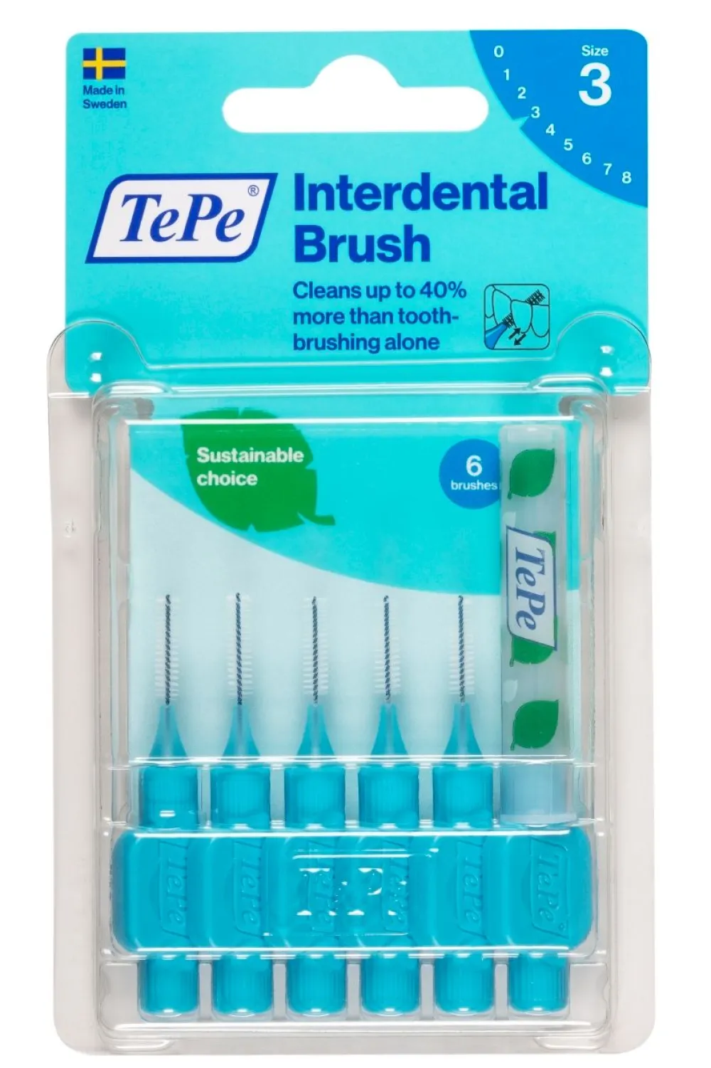 Interdentalbürsten 0,6 mm blau>TePe New