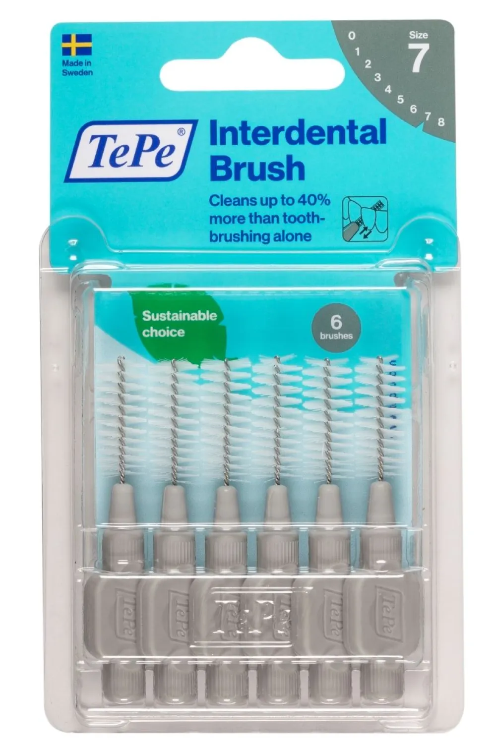 Interdentalbuerste 1,3 - 2,6 mm grau>TePe Discount
