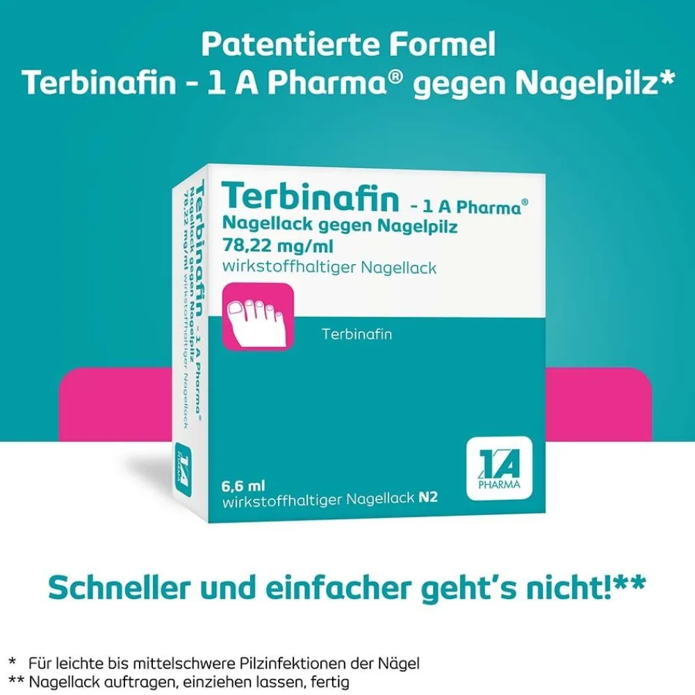 Terbinafin - 1 A Pharma® Nagellack gegen Nagelpilz> Best