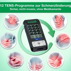 TESMED Trio 6.5: Wiederaufladbarer Muskel-Elektrostimulator-36 Programme, tens, Schmerztherapie| Discount