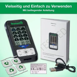 TESMED Trio 6.5: Wiederaufladbarer Muskel-Elektrostimulator-36 Programme, tens, Schmerztherapie| Discount