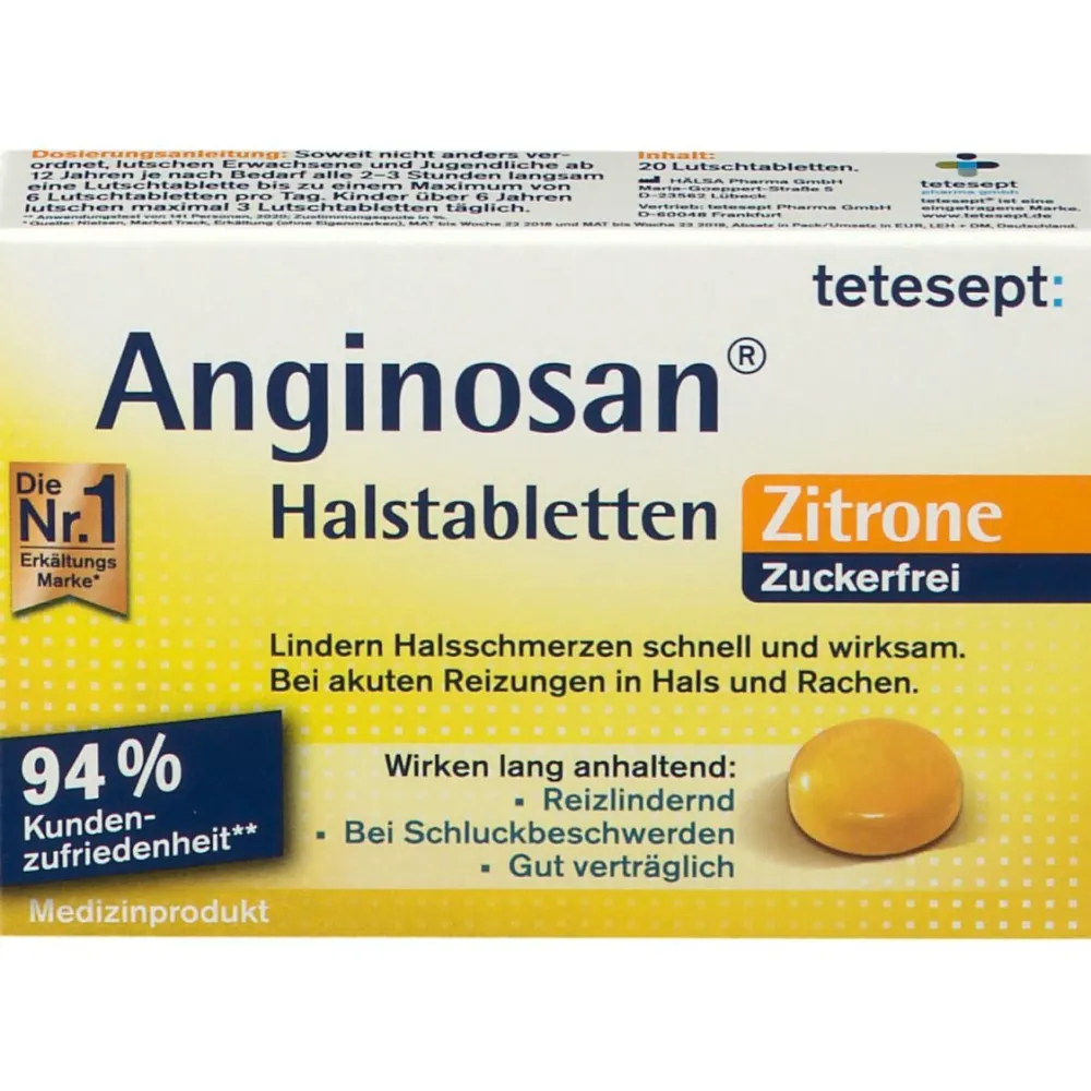 ® Anginosan Halstabletten Zitrone>tetesept Outlet
