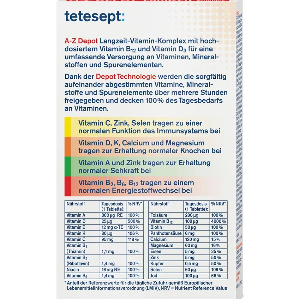 ® A-Z DEPOT Langzeit-Vitamin-Komplex|tetesept Best