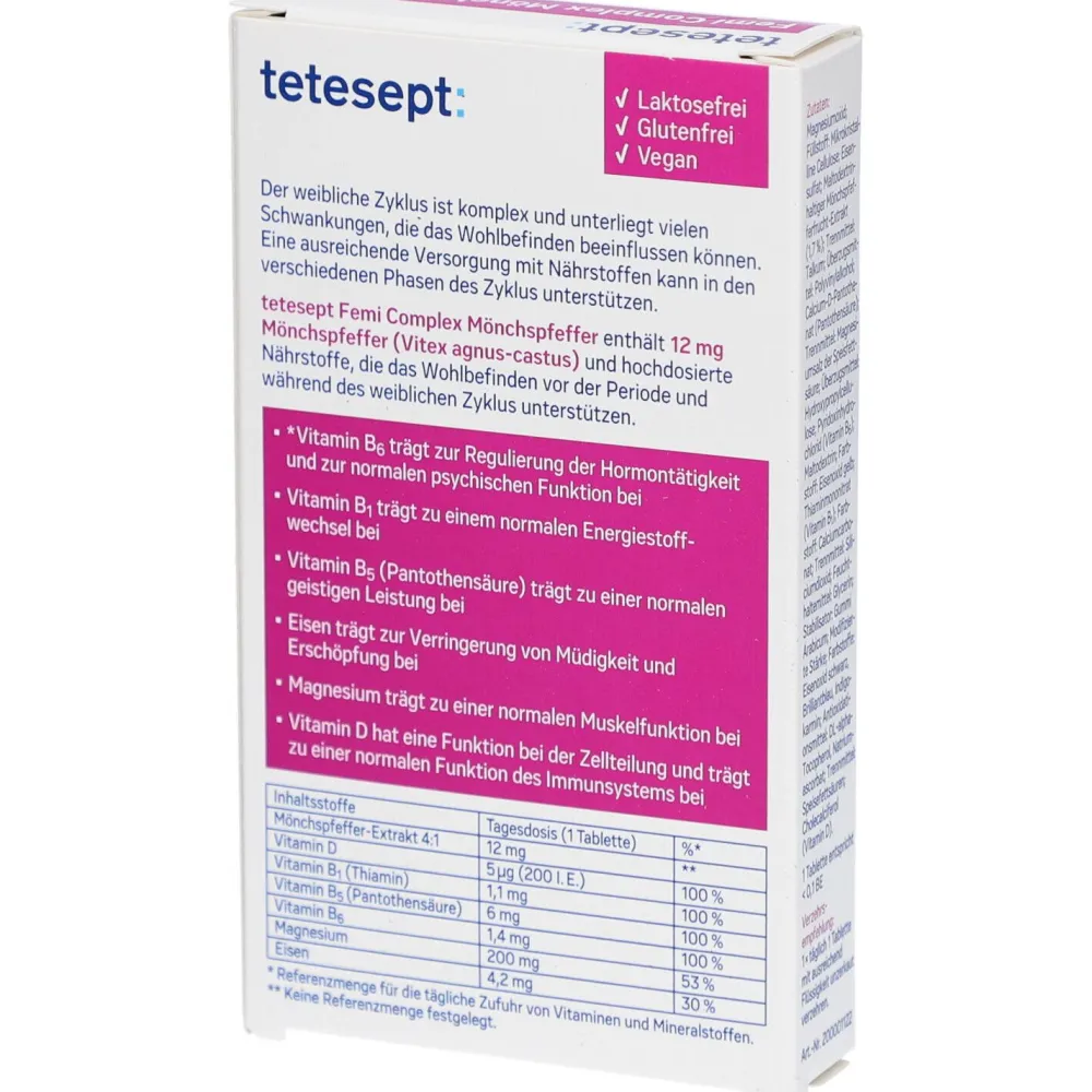 tetesept FemiComplex® Mönchspfeffer plus Hormon-Balance| New