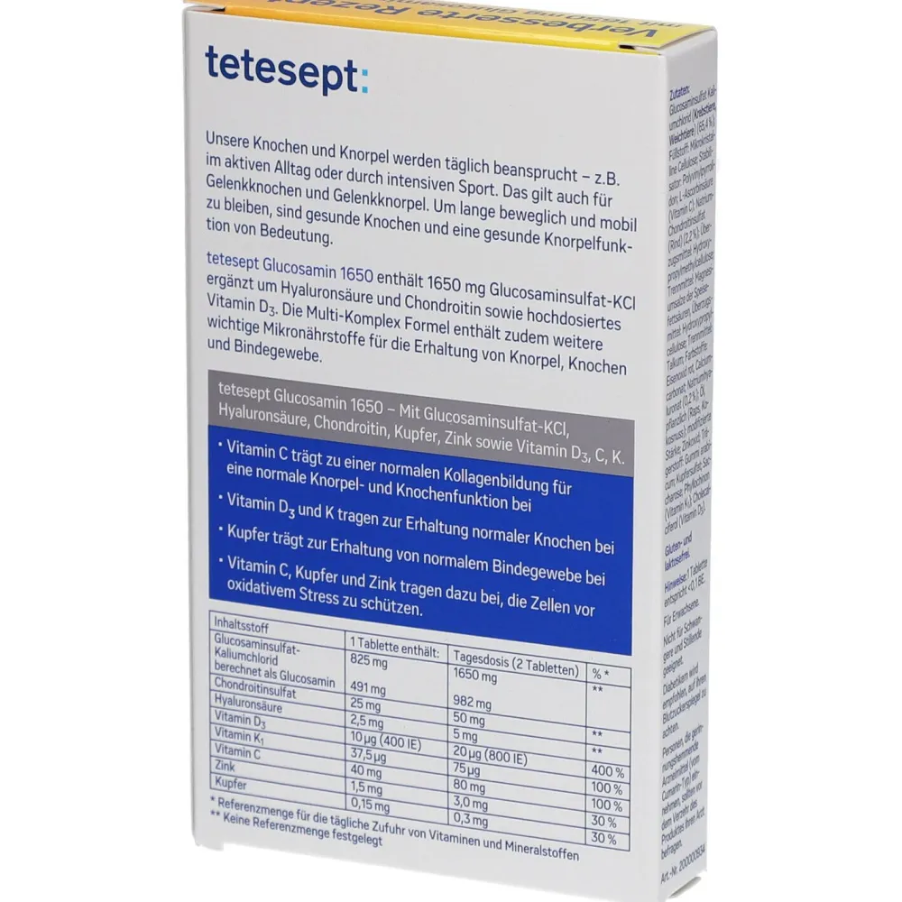 tetesept Glucosamin 1650 Filmtabletten| Discount