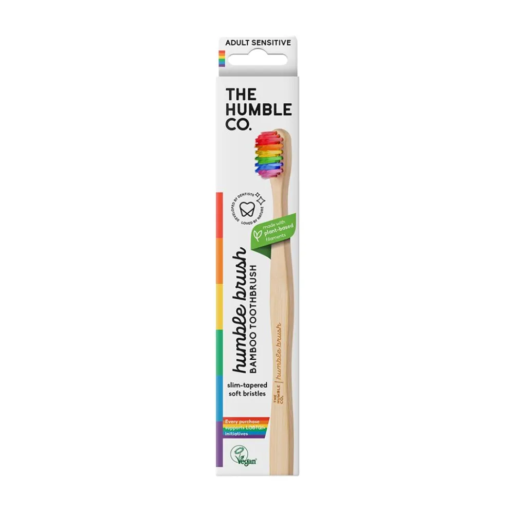 The Humble Co. Bambuszahnbürste Sensitiv Regenbogen> New