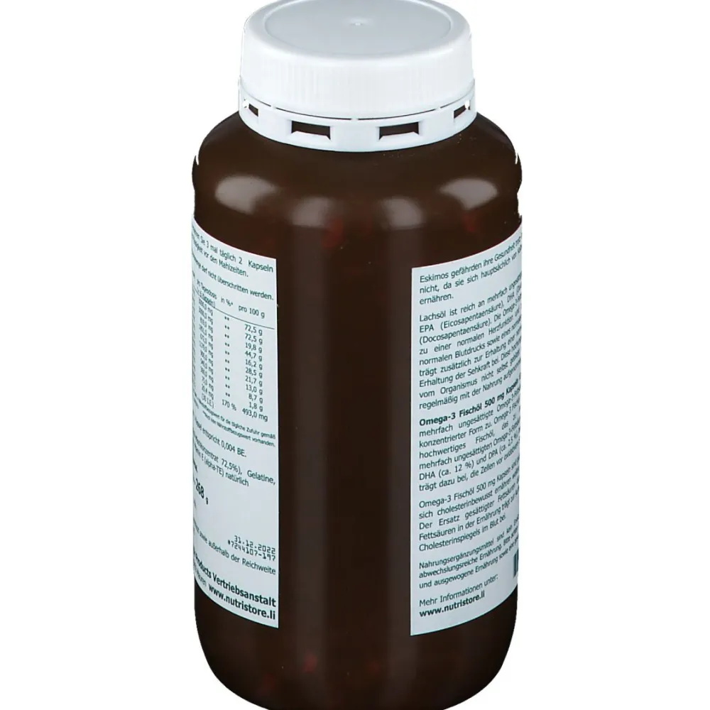 The Nutri Store Omega-3 Fischöl 500mg> Online