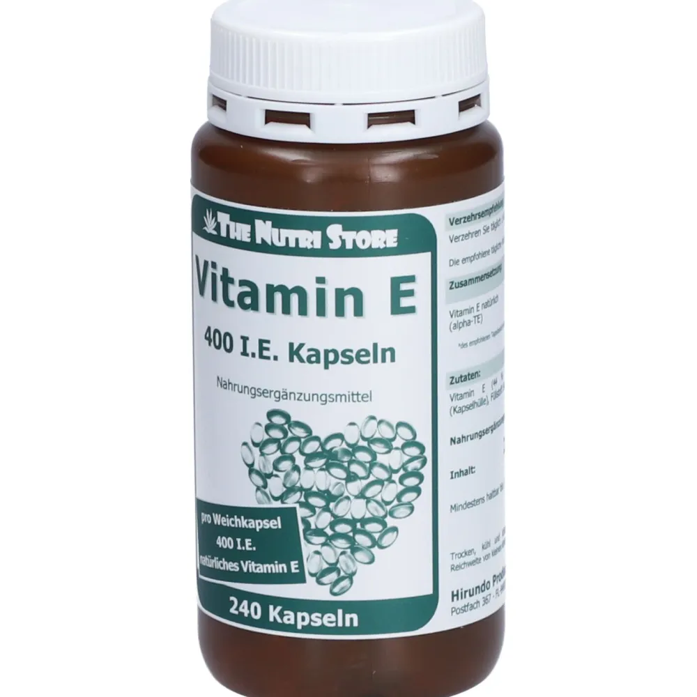 THE NUTRI STORE Vitamin E 400 I.E. Kapseln| New