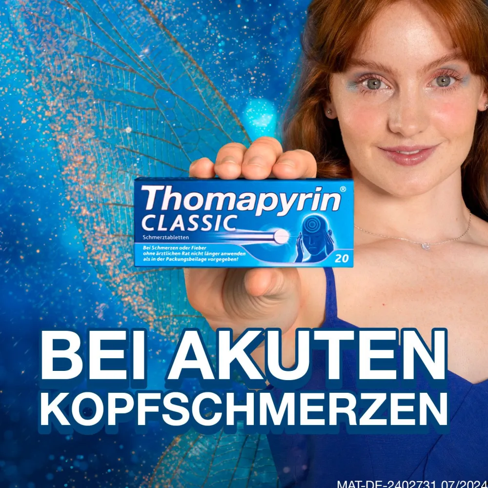Classic 2x 20Stk. | schnelle Hilfe bei akuten leichten bis mäßigen Kopfschmerzen|Thomapyrin Best