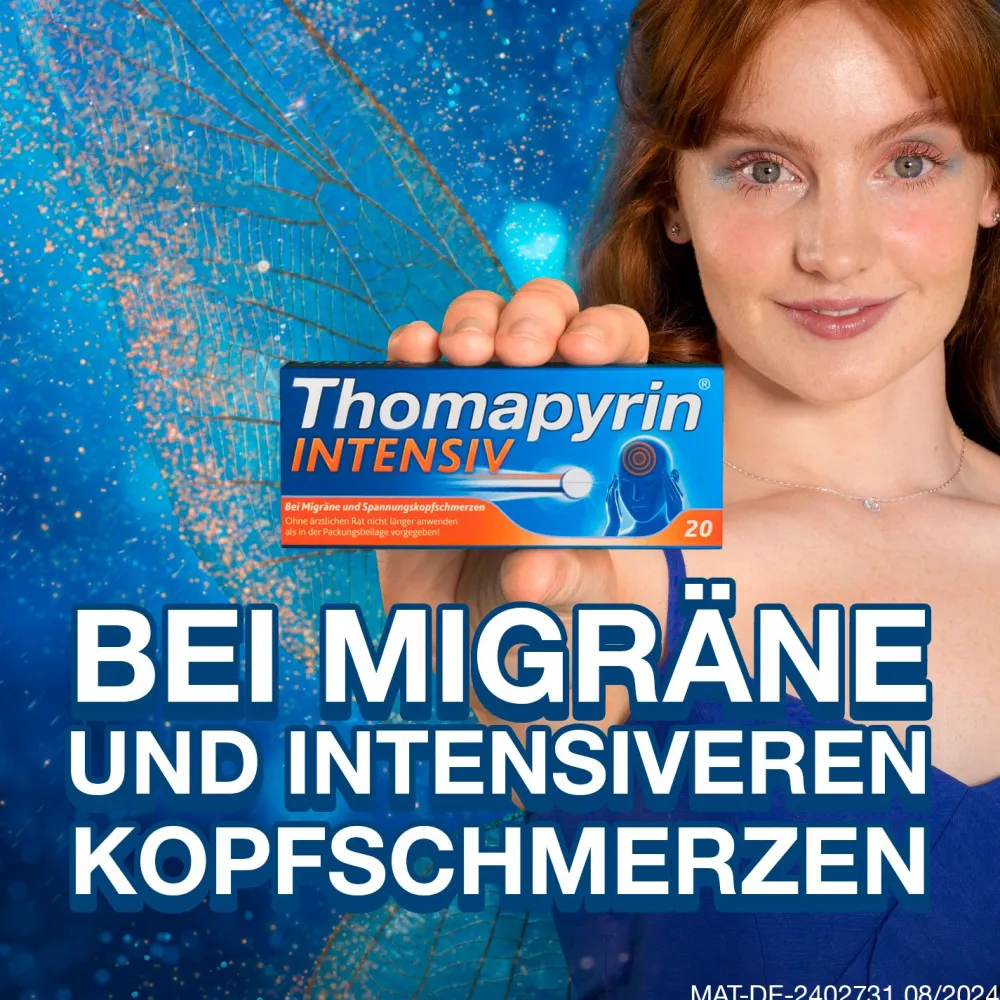 Thomapyrin INTENSIV 2x 20Stk. I starke Hilfe bei Kopfschmerzen und Migräne| New