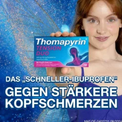 Tension Duo 18Stk. | schnelle Hilfe bei stärkeren Kopfschmerzen | Ibu + Coffein>Thomapyrin Sale