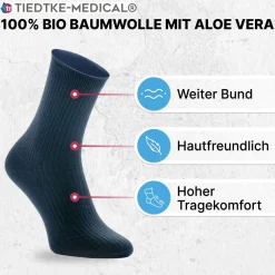 Tiedtke-Medical Diabetiker Biobaumwollsocken Aloe Vera|