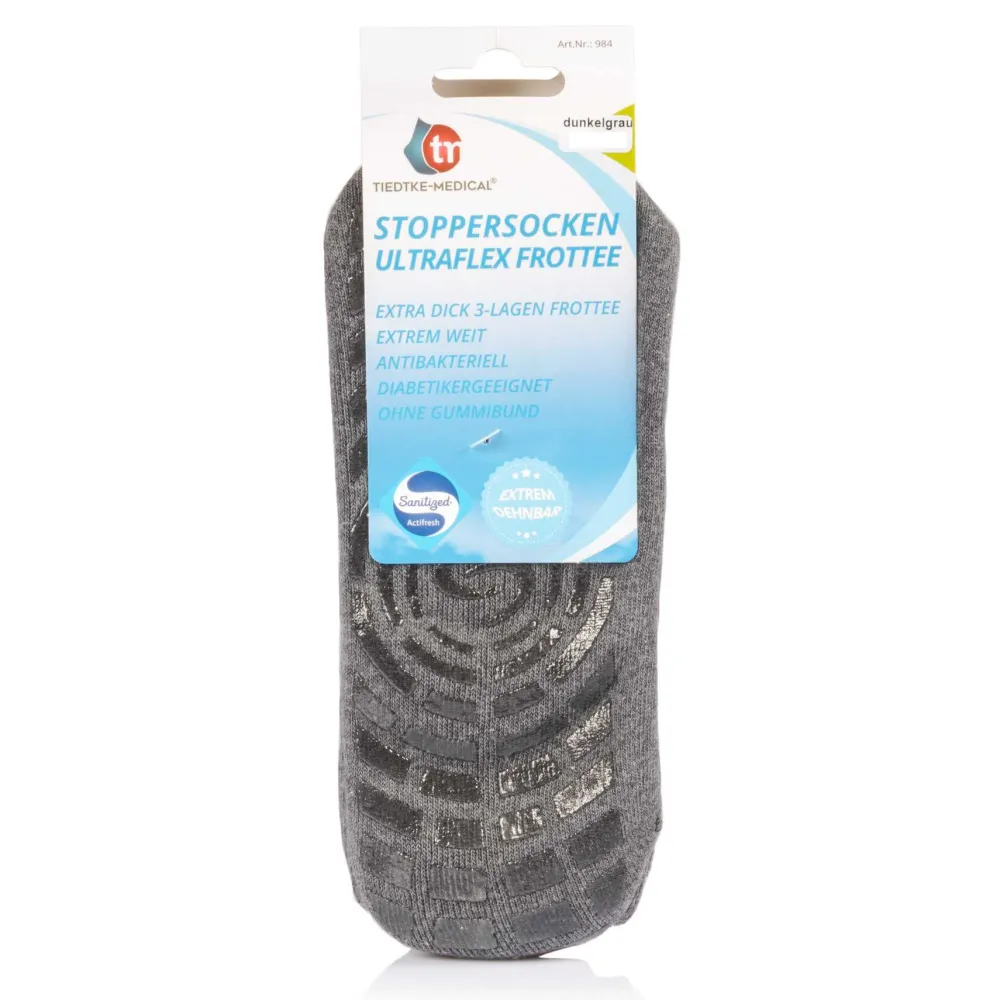 Tiedtke-Medical Stoppersocken für Diabetiker extra weit o. Gummibund> Clearance