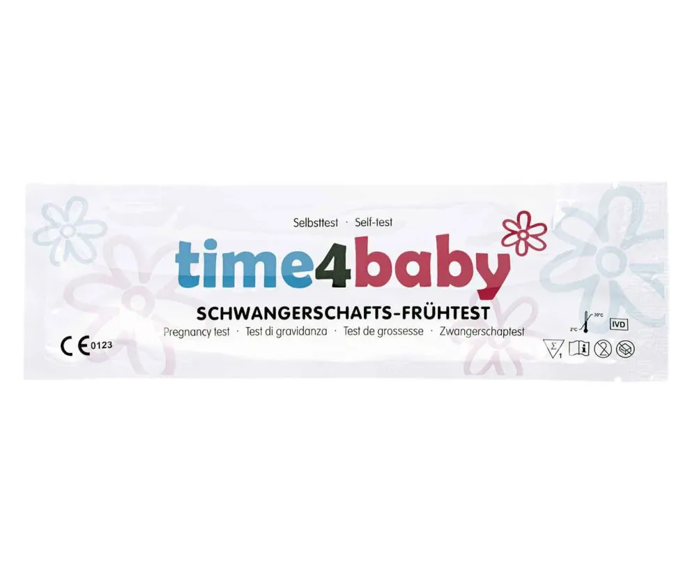 time4baby hochempfindlicher Frühschwangerschaftstest 10 miu/ml| Hot