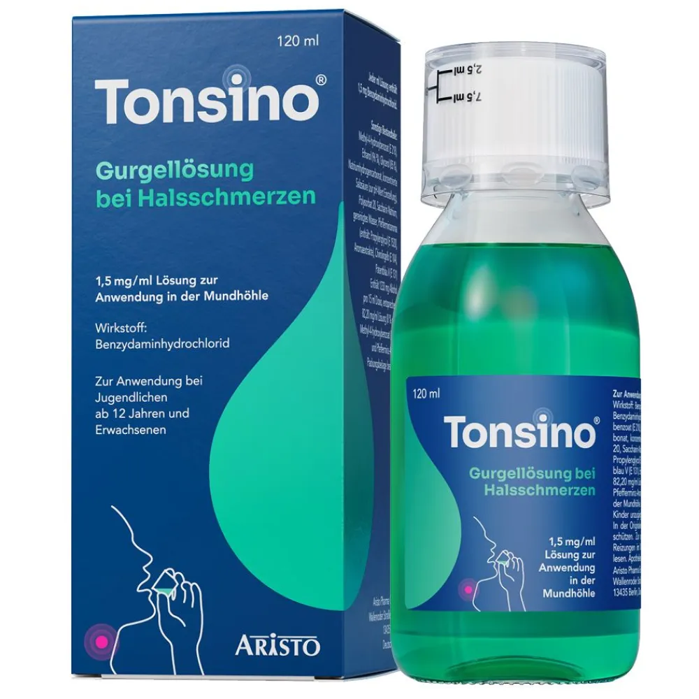 Tonsino® Gurgellösung bei Halsschmerzen|