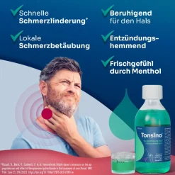 Tonsino® Gurgellösung bei Halsschmerzen|