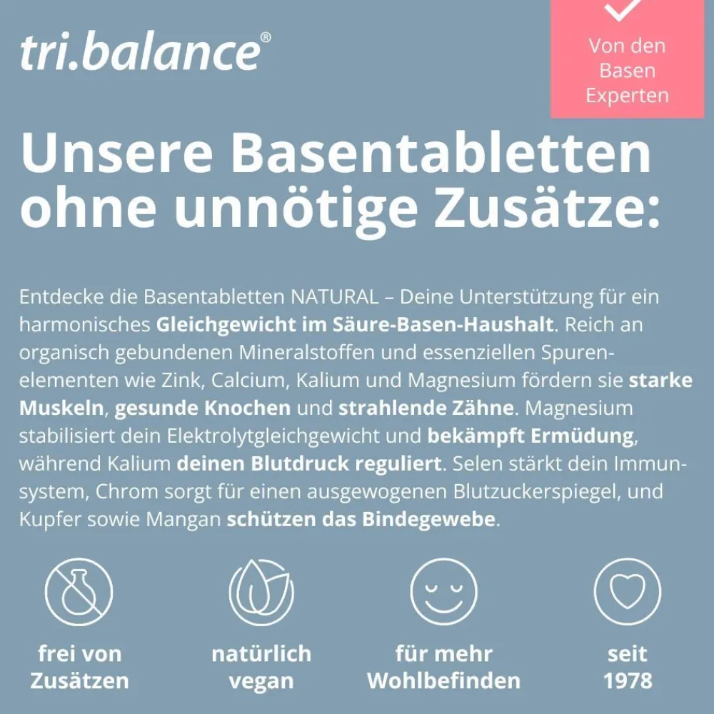 tri.balance® Basentabletten NATURAL> Hot
