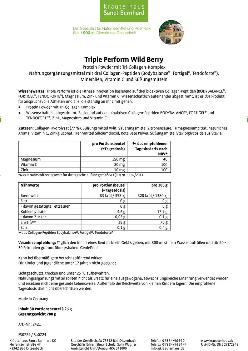 Triple Perform Wild Berry 3er-Pack| Sale